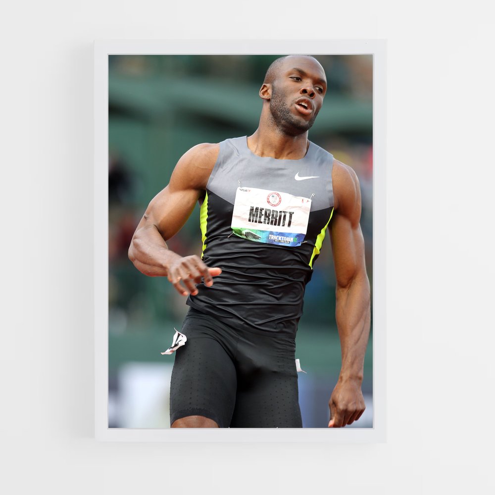 Poster Lashawn merritt – affiche Athlétisme (vue 3)